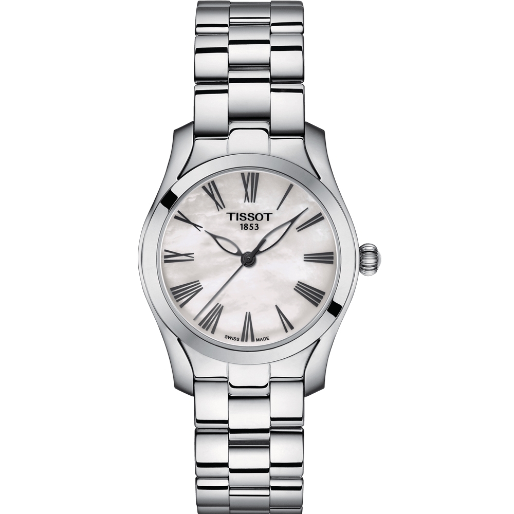 TISSOT 天梭 官方授權 T-Wave 優雅姿態時尚女錶(T1122101111300)30mm