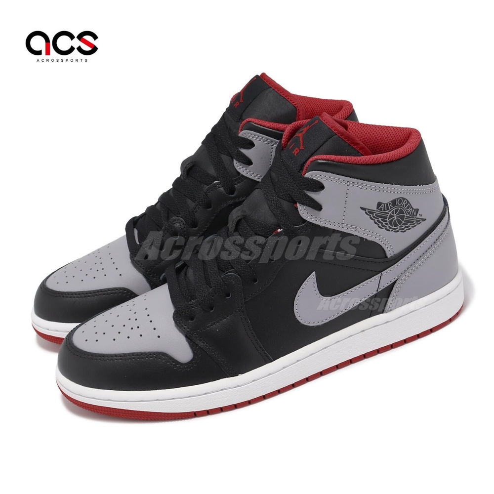 Nike 休閒鞋 Air Jordan 1 Mid 男鞋 灰 黑 AJ1 中筒 黑水泥 一代 DQ8426-006