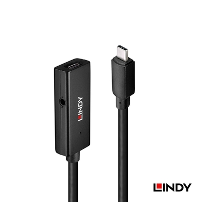 LINDY 林帝 主動式 USB3.2 Gen1 純DATA Type-C 延長線 5m (43356)