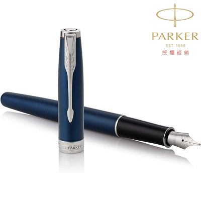 PARKER 派克 卓爾系列 海洋藍白夾 F尖 鋼筆