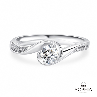 SOPHIA 蘇菲亞珠寶 - 誓約 30分 GIA F/SI2 18K金 鑽石戒指