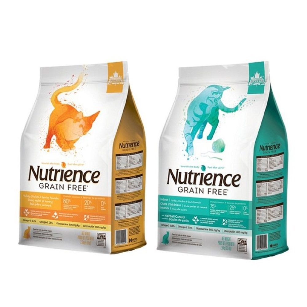 Nutrience紐崔斯GRAIN FREE無穀養生貓糧-漢方草本系列 1.13kg(2.5.lbs)(購買第二件都贈送寵物零食*1包)