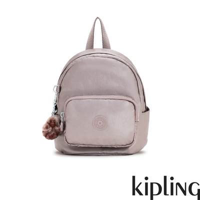 Kipling 淡雅金屬榛果色輕巧迷你後背包-MINI BACKPACK