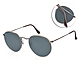 RayBan雷朋 復古圓框款 ROUND METAL ANTIQUED 太陽眼鏡/銅 藍灰鏡片#RB3447 9230R5-53mm product thumbnail 1