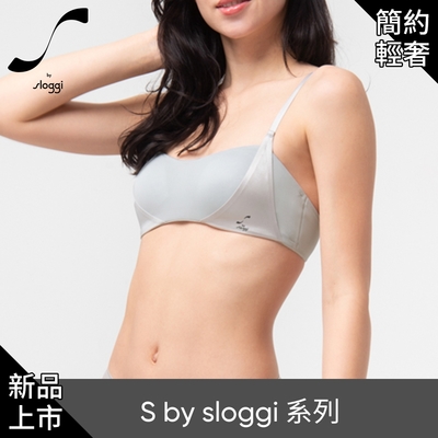 S by sloggi簡約輕奢系列 Smooth光緞無鋼圈內衣 S-EL  銀紗藍 11-1805 B8