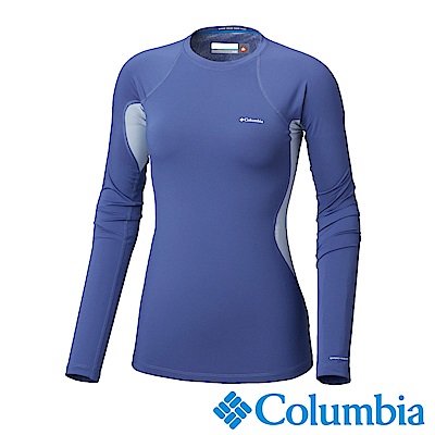 Columbia哥倫比亞 女款-Omni-HEAT保暖快排長袖上衣-藍紫色