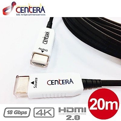 Centera HDMI 2.0 AOC光纖纜線(20m)