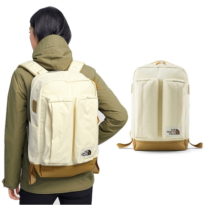 TNF CREVASSE 多功能舒適耐磨後背包25.5L(可容15吋筆電)_米/棕 V