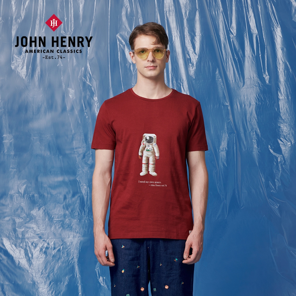 JOHN HENRY 美國棉太空人短袖T恤-二色