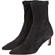 Stuart Weitzman RAPTURE 55 麂皮尖頭中筒靴(黑色) product thumbnail 1