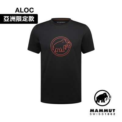【Mammut長毛象】QD Logo Print T-Shirt AF Men 快乾LOGO短袖T恤 男款 黑PRT4 #1017-02012-00413