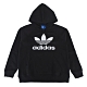 adidas 三葉草經典標誌長袖帽T(男/黑+白) product thumbnail 1