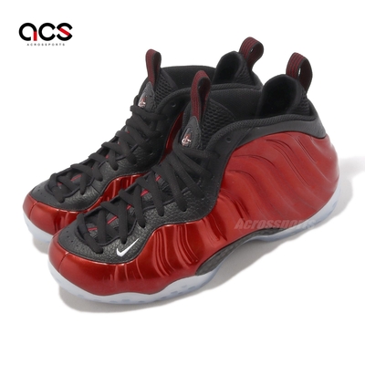 nike 休閒鞋 air foamposite one 男鞋 紅 黑 紅噴 太空鞋 金屬紅 冰底 dz2545-600