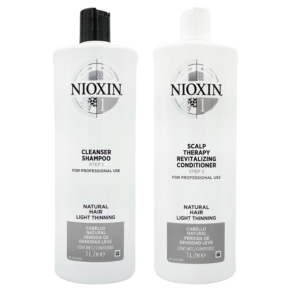 NIOXIN 耐奧森(儷康絲) 1號潔髮乳+1號甦活乳1000ML 卓冠公司貨