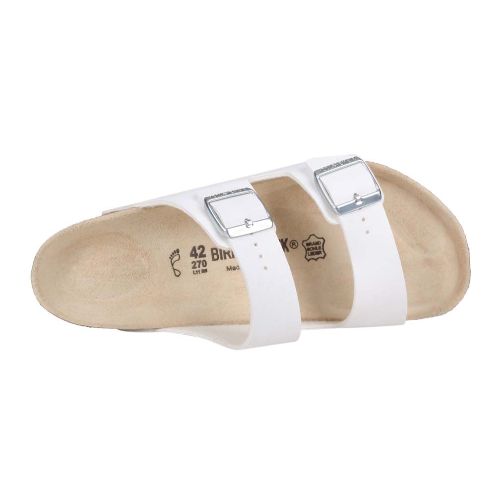 BIRKENSTOCK ARIZONA BS男女足跡舒適拖鞋-海邊 游泳 勃肯 051731 白