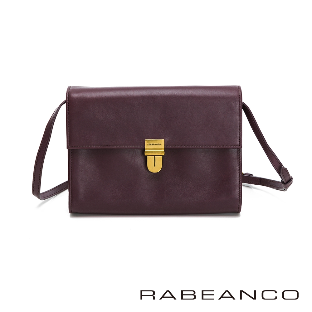 RABEANCO OL時尚風琴式設計多夾層信封包 紫