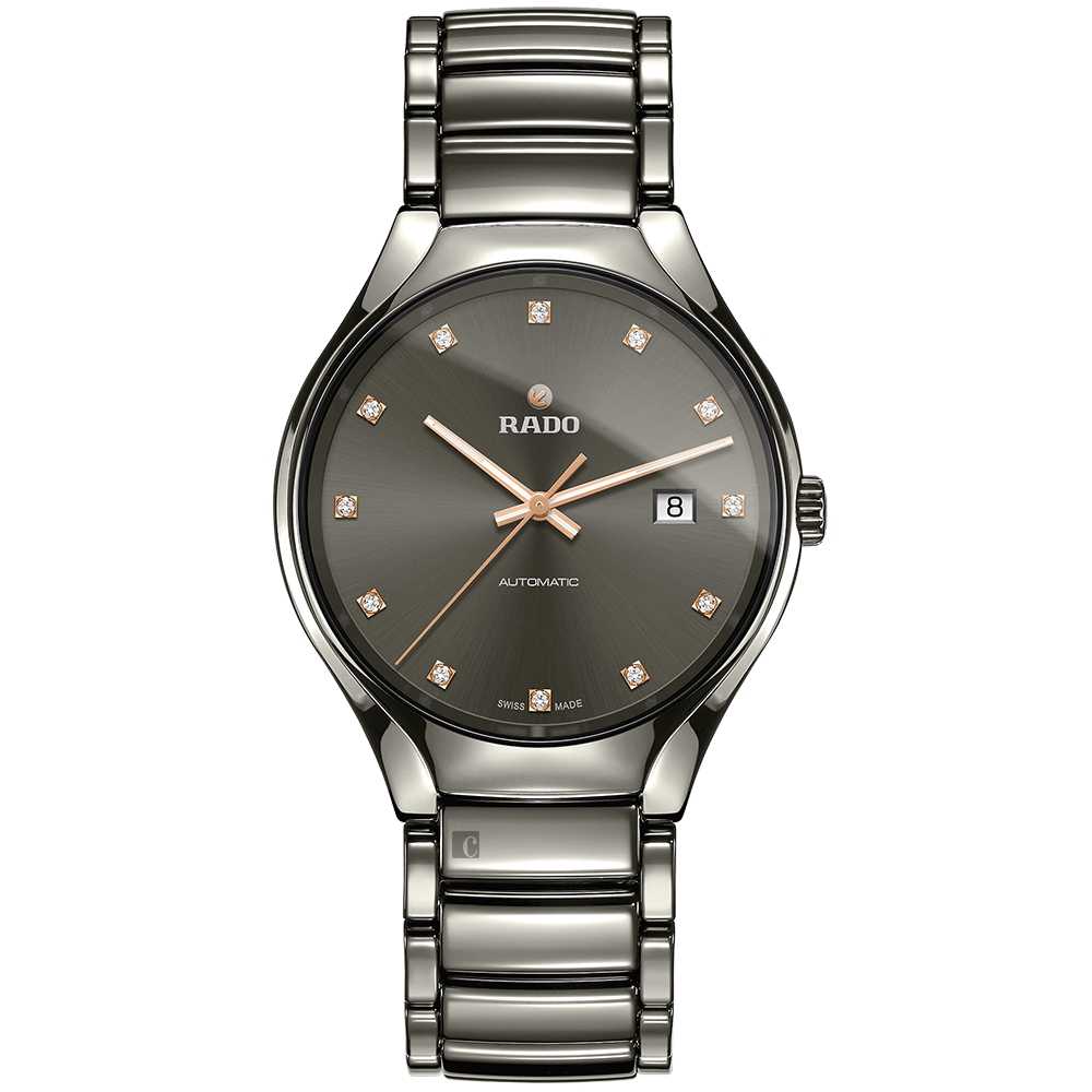 RADO 雷達 官方授權 True 真我系列 高科技陶瓷自動機械錶-40mm R03 R27057732