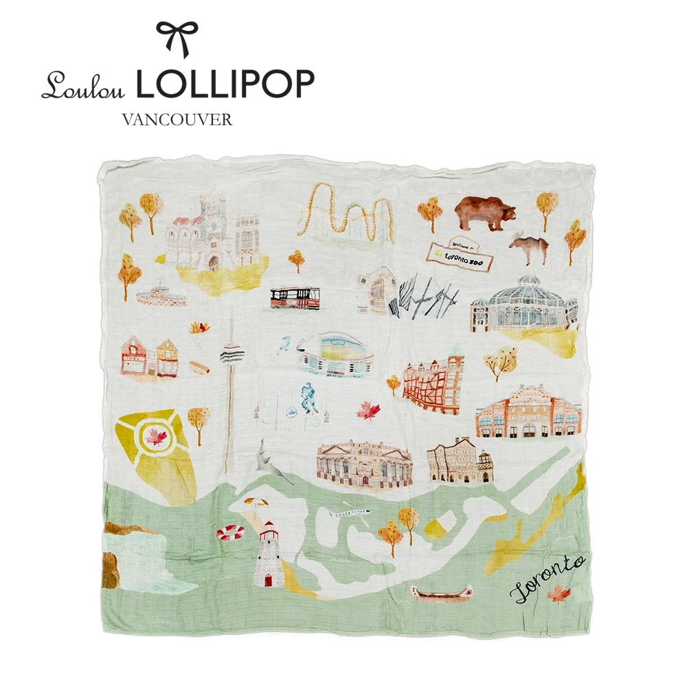 加拿大Loulou lollipop 竹纖維透氣包巾120x120cm-加拿大多倫多