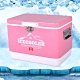 韓國熱銷 ICE COOLER 不鏽鋼行動冰箱29L 冰桶 保溫箱 (粉色) product thumbnail 1