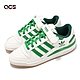 adidas 休閒鞋 Forum Low J 大童 女鞋 白 森林綠 復古 膠底 三葉草 愛迪達 IF2680 product thumbnail 1