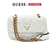 【GUESS】經典縫線金屬鍊條肩背包-白 product thumbnail 1