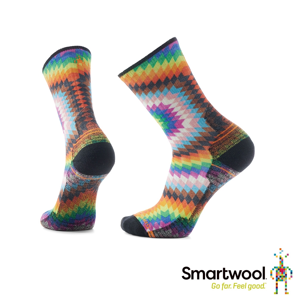 Smartwool 機能戶外全輕量減震中長襪-迷幻 彩色