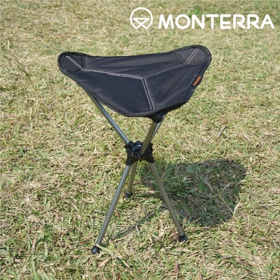 Monterra Saddle Alpha 輕量鞍型折疊椅｜黑色