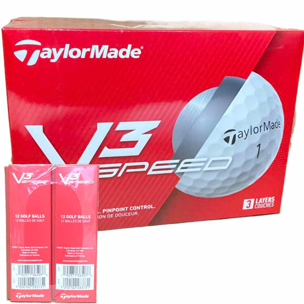 TaylorMade V3 Speed 系列三層高爾夫球 24入