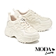 休閒鞋 MODA Luxury 個性酷炫風異材質牛皮厚底休閒鞋－白 product thumbnail 1