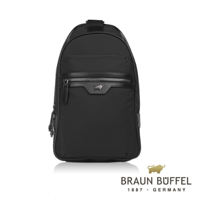 BRAUN BUFFEL 德國小金牛 -哈里森系列輕量胸包-黑色