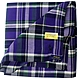 RALPH LAUREN POLO 紳士款抗菌速乾材質格紋方型帕領巾(紫色) product thumbnail 1