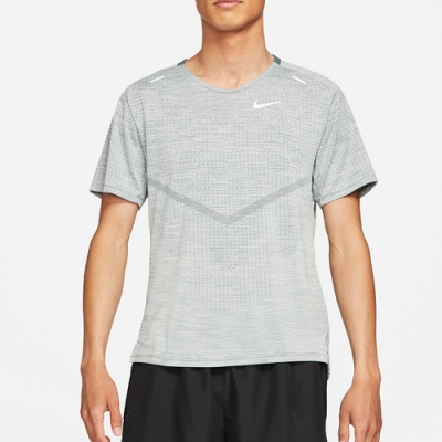 NIKE 上衣  短袖上衣 運動 慢跑  男款 灰 CZ9047-387 AS M NK DFADV TECHKNIT ULTRA S