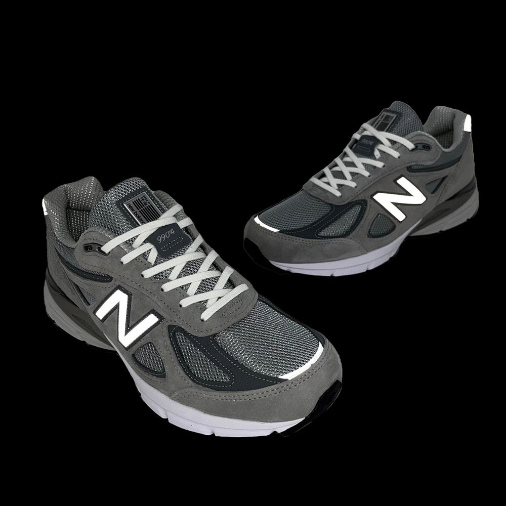 New Balance 休閒鞋990 V4 男鞋女鞋灰白美製復古麂皮運動鞋NB 紐巴倫