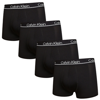 【時時樂限定】 Calvin Klein 莫代爾 絲質舒適 平口褲/四角褲/CK內褲 四入組- $XXXX