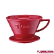 Tiamo K02 陶瓷咖啡濾杯組-附滴水盤.量匙 (紅色) 2-4人份 (HG5291) product thumbnail 1