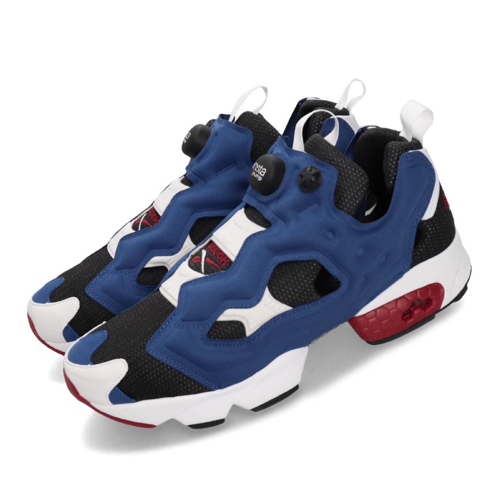 Reebok 休閒鞋insta Pump Fury Og 鋼彈充氣男女鞋銳步情侶鞋原版配色三色旗潮流白藍 休閒鞋 Yahoo奇摩購物中心