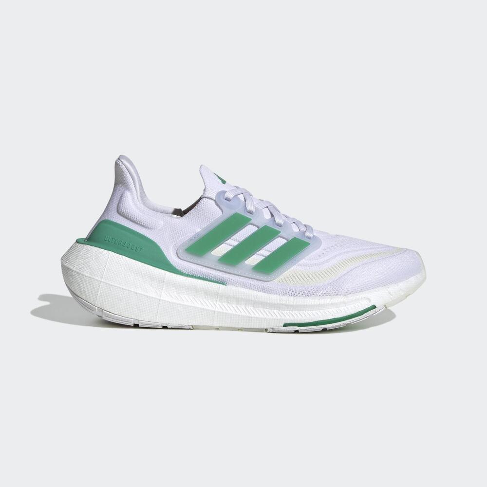 Adidas Ultraboost Light W [HQ6350] 女 慢跑鞋 運動 路跑 輕量 緩震 回彈 白綠