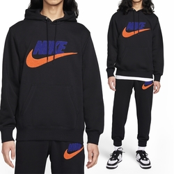 Nike Club CHNL LOGO 男 黑 基本款 內刷毛 保暖 帽T 長袖 FN3105-010