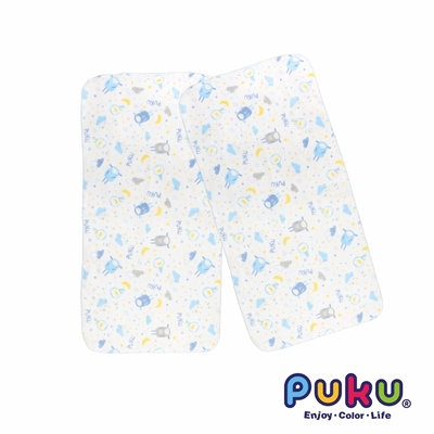 【PUKU】 紗布印花澡巾2入-30*60cm(水眠羊/粉綿羊)