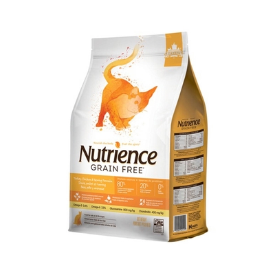 Nutrience 紐崔斯 GRAIN FREE 無穀養生貓 火雞+雞肉+鯡魚 2.5kg