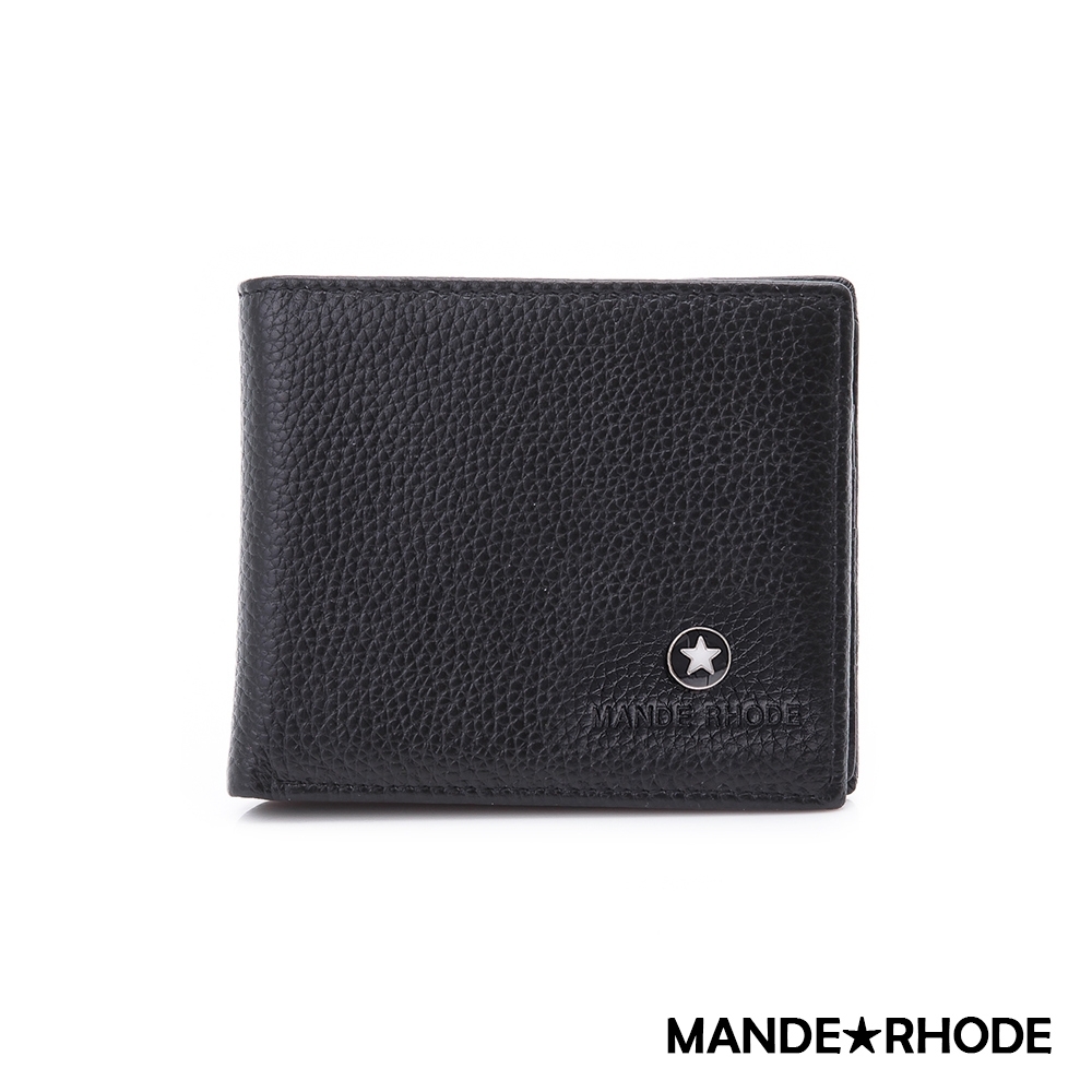 MANDE RHODE - 巴弗洛 - 質感真皮訂製簡約短夾 - 86341-B