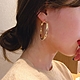 BBHONEY 輕奢時尚高級感銀針金屬耳圈耳飾 product thumbnail 1
