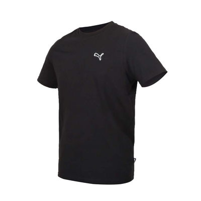 PUMA BETTER ESS 男基本系列織標短袖T恤-歐規 休閒 慢跑 上衣 67597701 黑白