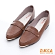 ZUCCA-尖頭金屬角平底鞋-棕-z6903ce product thumbnail 1