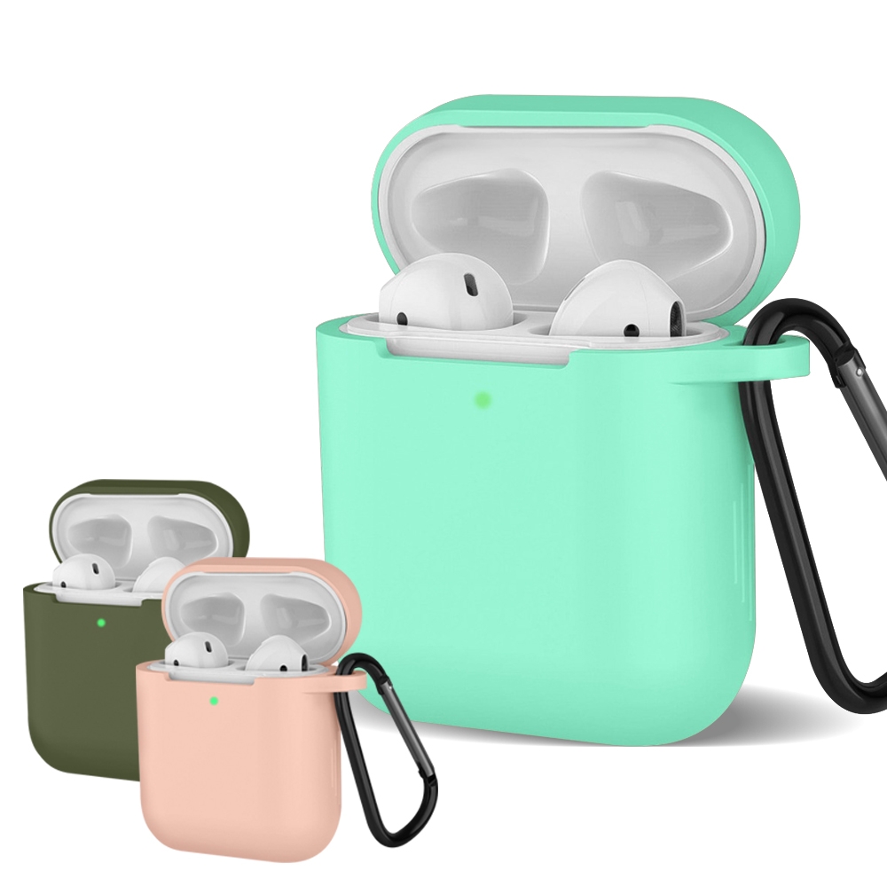 AirPods 1代 2代 矽膠連體藍牙耳機保護套 AirPods保護殼