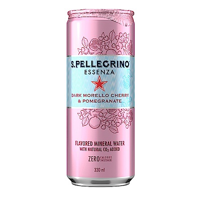 S.Pellegrino聖沛黎洛 零卡香氛氣泡飲-石榴櫻桃(330ml)