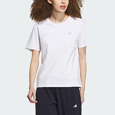 Adidas RCO GFX Tee IP7097 女 短袖 上衣 T恤 亞洲版 運動 訓練 兩側開衩 棉質 白