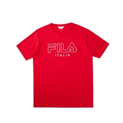 FILA 短袖圓領T恤-紅色 1TEV-1458-RD