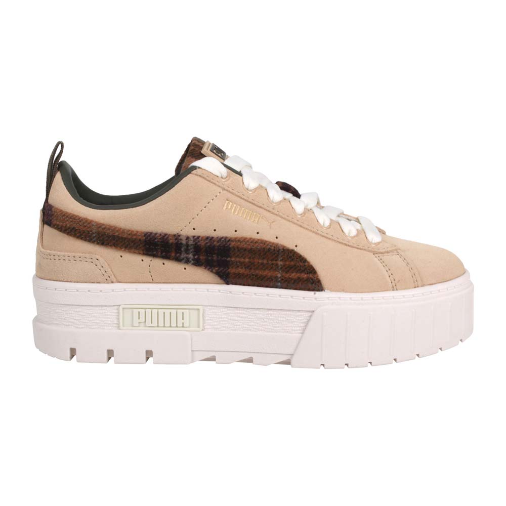 PUMA MAYZE WNS FLANNEL 女厚底休閒鞋-麂皮 復古 38418901 淺棕深咖啡