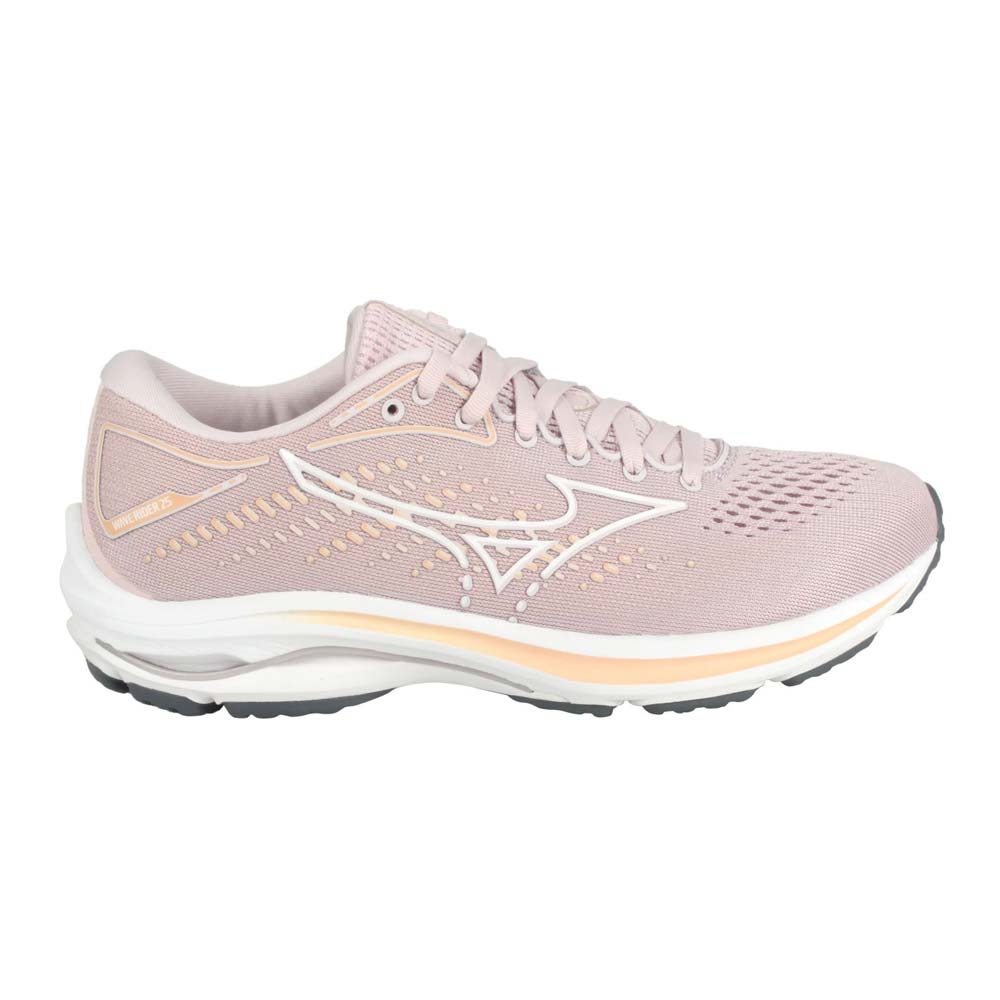 MIZUNO WAVE RIDER 25 女慢跑鞋-運動美津濃J1GD210308 藕粉淺 